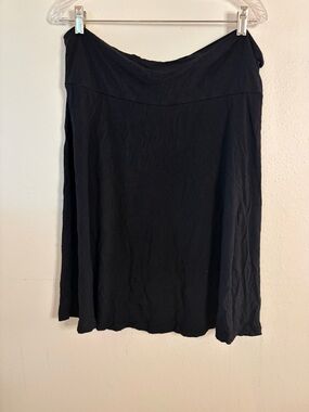 GAP Black A-Line Midi Skirt